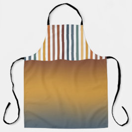 BRUIN GOUD TEAL BLAUW HERFST GEOMETRISCH PATROON SCHORT
