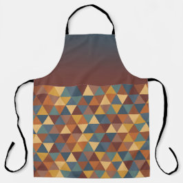 BRUIN GOUD TURQUOISE BLAUW HERFST GEOMETRISCH PATR SCHORT