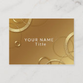 Bruin goud visitekaartje (Voorkant)