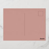 Bruin gouden Bohemian Garden Weddenschap Save the  Folie Feestdagen Briefkaart (Achterkant)