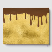 Bruin Gouden Chocolade Bar Mitzvah Bat Mitzvah Gastenboek (Achterkant)