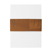 Bruin Gouden Chocoladereep of Vleermuis Mitzvah Uitnodigingen Wikkel (Achterkant Voorbeeld)