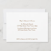 Bruin, gouden kruis, religieuze foto kaart (Achterkant)