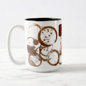 Bruin Gouden Kunst Tweekleurige Koffiemok (Links)