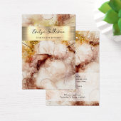 Bruin gouden waterverf ketting display kaart (Bureau)