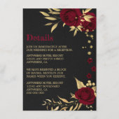 bruin goudflora zwarte details informatiekaartje (Voorkant)