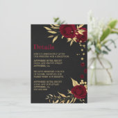 bruin goudflora zwarte details informatiekaartje (Staand voorkant)