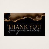 Bruin goudgas bedankt korting op je kaartje (Voorkant)