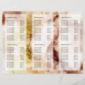 Bruin goudglitter waterverf brochure (Achterkant)