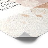 Bruin goudglitter waterverf prijslijst poster (Hoek)