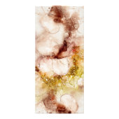 Bruin goudglitter waterverf reclamekaart (Achterkant)