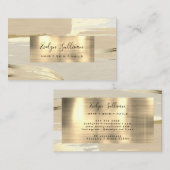 Bruin goudkleurige achtergrond visitekaartje (Voorkant / Achterkant)