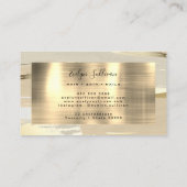 Bruin goudkleurige achtergrond visitekaartje (Achterkant)
