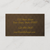 Bruin goudlegant Visitekaartje (Achterkant)