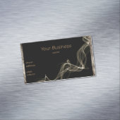 bruin goudrook zwart magnetisch visitekaartje (Voorbeeld)