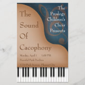 Bruin Grand Piano Overweging-Poster en concertprog (Voorkant)