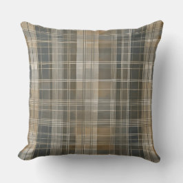 Bruin Grijs Beige Moderne Boerderij Plaid Kussen