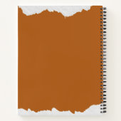 Bruin grijs getextureerde afdruk notitieboek (Achterkant)