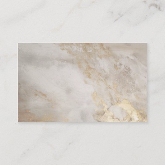Bruin Grijs Goud Marmeren Countertops Visitekaartje (Achterkant)