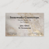 Bruin Grijs Goud Marmeren Countertops Visitekaartje (Voorkant)