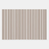 Bruin, grijs, gouden strepen set met 3 watten inpakpapier vel (Voorkant)