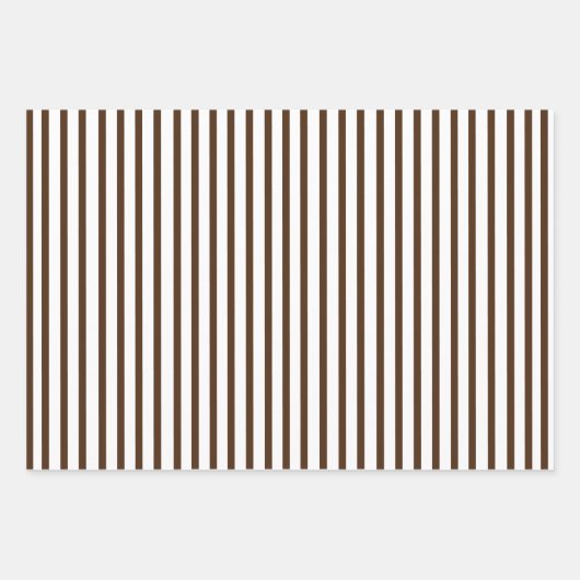 Bruin, grijs, gouden strepen set met 3 watten inpakpapier vel (Voorkant)