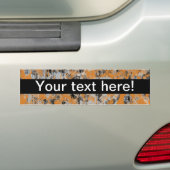 Bruin grijze textuur bumpersticker (Op auto)