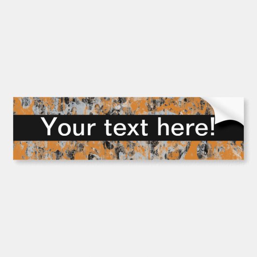 Bruin grijze textuur bumpersticker (Voorkant)