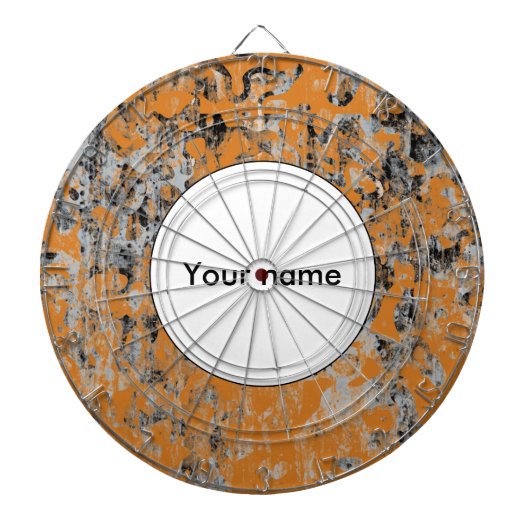 Bruin grijze textuur dartbord (Voorkant)