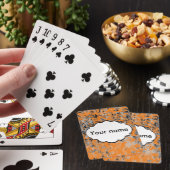 Bruin grijze textuur pokerkaarten (Insitu)