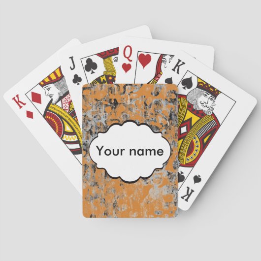 Bruin grijze textuur pokerkaarten (Achterkant)