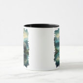 Bruin Grizzly Beer Forest reflectie Mok (Midden)