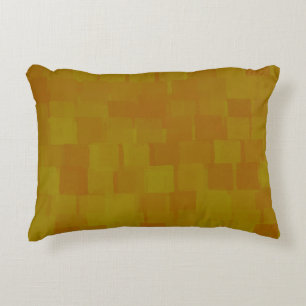 Bruin Groen Abstract Patroon Accent Kussen