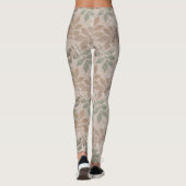Bruin groen blad leggings (Achterkant)