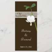 Bruin, Groen bloeding Menu Kaart (Voorkant)