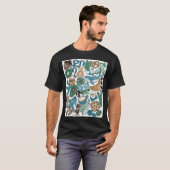 Bruin, Groen en Blauw T-shirt (Voorkant volledig)