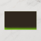 Bruin Groen Flamming Guitar Visitekaartje (Achterkant)