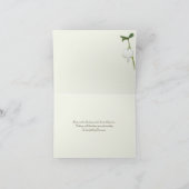 Bruin Groen Ivoor Bloedend Hart Bedankkaart (Binnen)