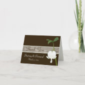 Bruin Groen Ivoor Bloedend Hart Bedankkaart (Voorkant)