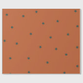 Bruin Groen Maple Leaf Holiday Gift Cadeaupapier (Vlak)