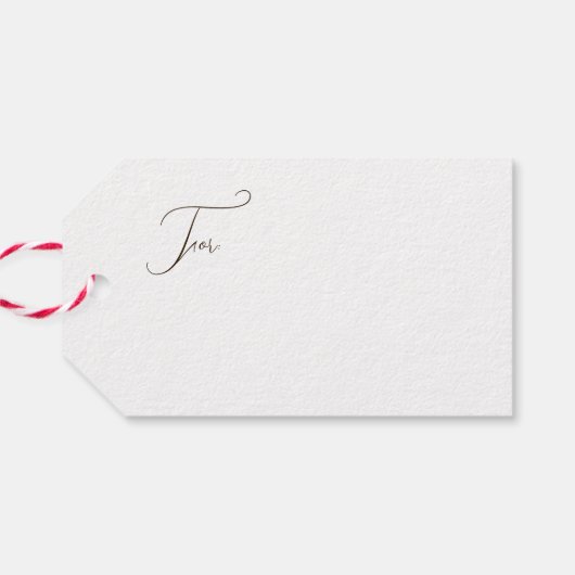 Bruin groen  vrolijk kerstfeest cadeaulabel (Achterkant Horizontaal)