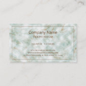 Bruin Groen & Wit Gemarmerd Visitekaartje (Achterkant)