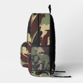 Bruin Groene Camo Laptop Bedrukte Rugzak (Rechts)