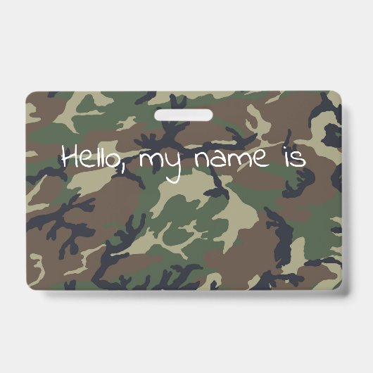 Bruin groene camouflage badge (Voorzijde)
