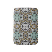 Bruin groene grijze hip Art Motif Badmat (Voorkant Verticaal)