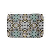 Bruin groene grijze hip Art Motif Badmat (Voorkant)