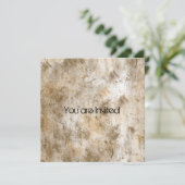 Bruin Grunge Abstract Baby shower Kaart (Staand voorkant)