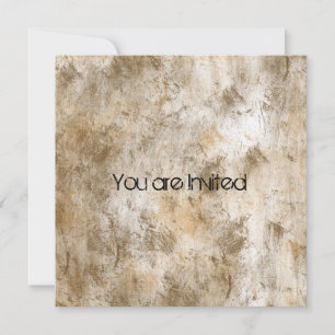 Bruin Grunge Abstract Baby shower Kaart