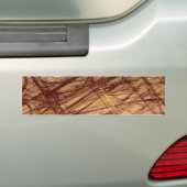 Bruin Grunge Fractal Background Bumpersticker (Op auto)