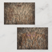 Bruin Grunge Western Paard Visitekaartje (Voorkant / Achterkant)